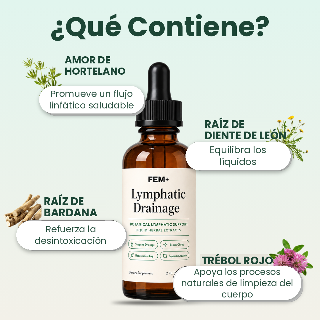 Gotas de Drenaje Linfático – Ayuda a Eliminar Líquidos Retenidos