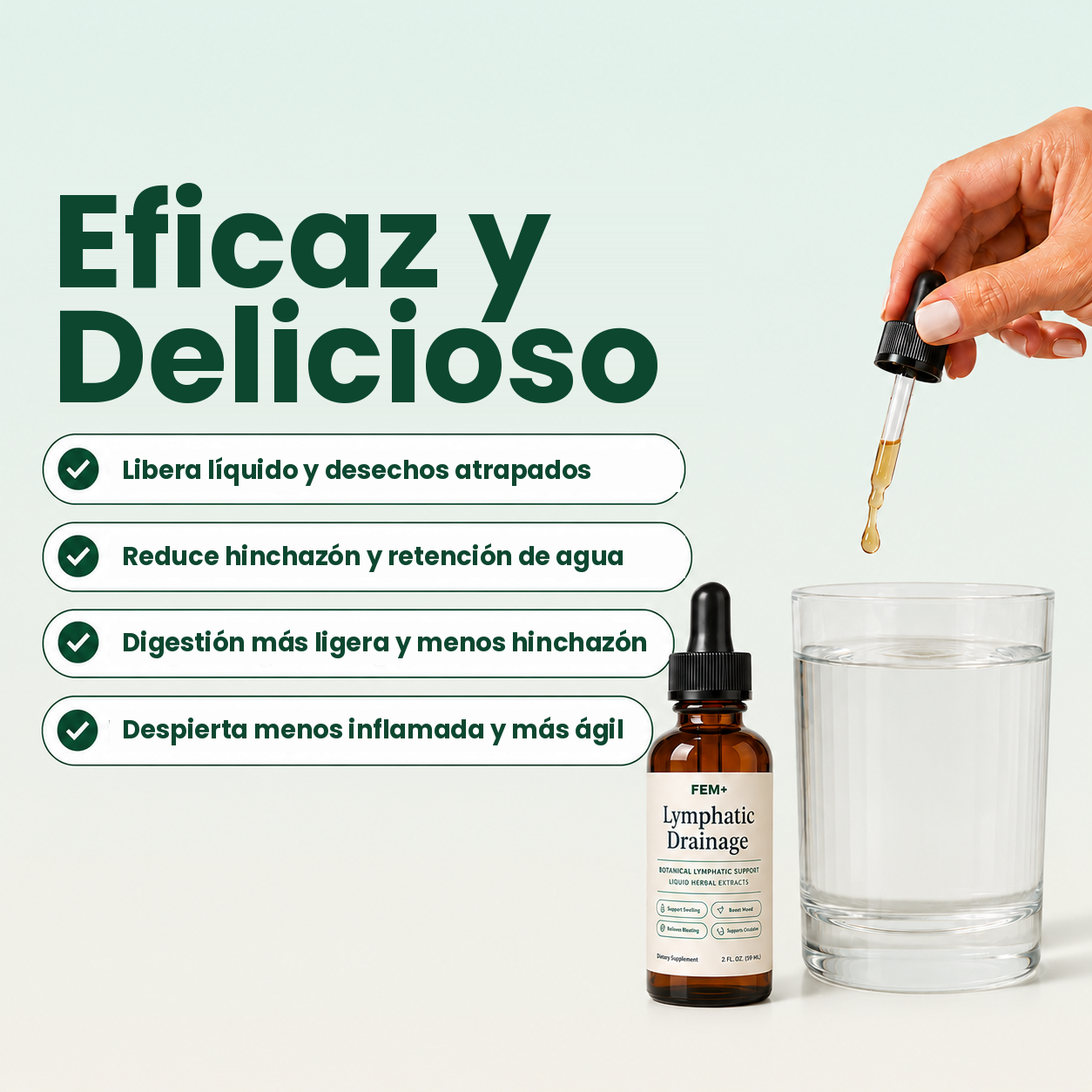 Gotas de Drenaje Linfático – Ayuda a Eliminar Líquidos Retenidos