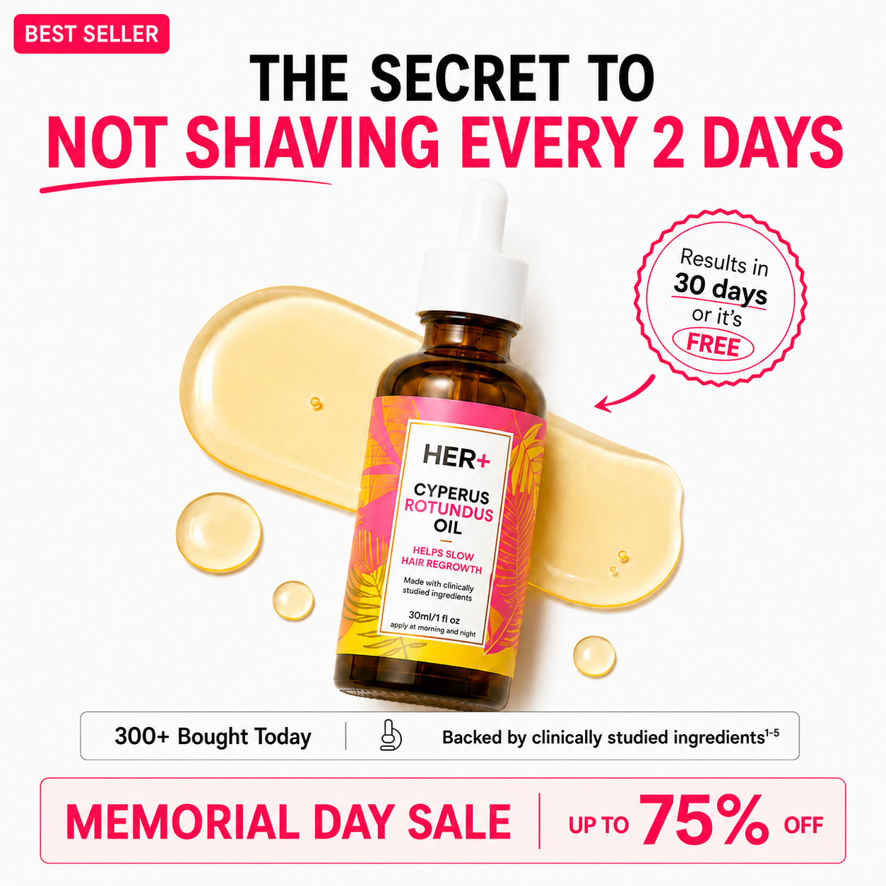 Anti-Hair Growth Oil