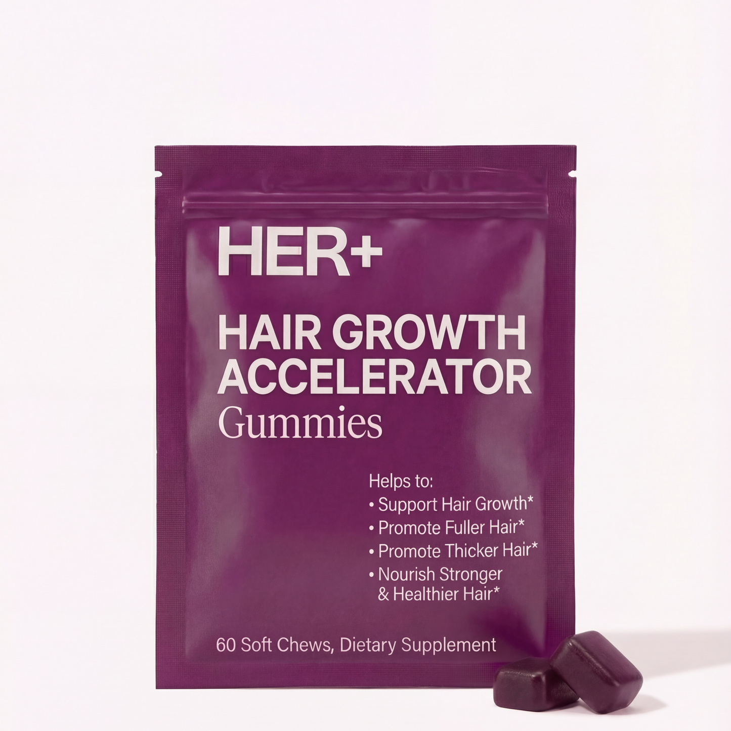 Hair Growth Gummies for Thicker, Fuller Hair