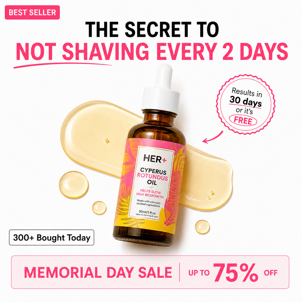 Anti-Hair Growth Oil