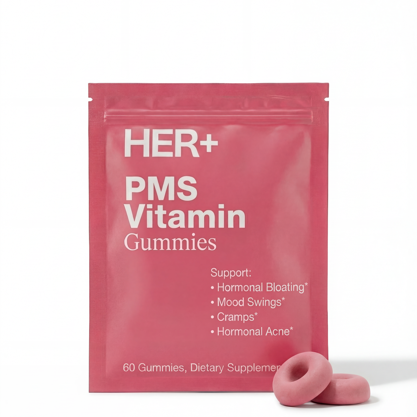 PMS Gummies for Cramps, Bloating & Mood Relief