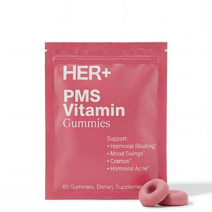 PMS Gummies for Cramps, Bloating & Mood Relief