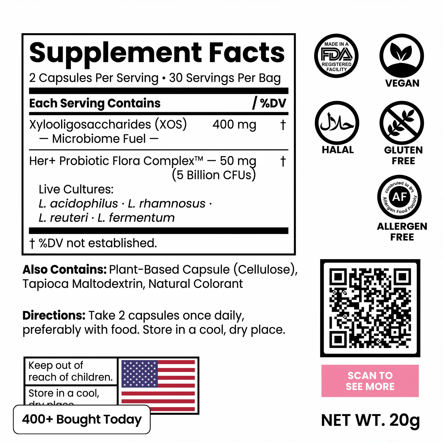 V-Probiotic for Healthy Odor & pH